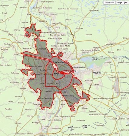 taille d'Amsterdam à Lyon