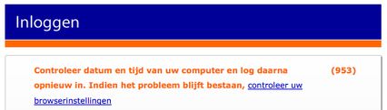 Inloggen probeer opnieuw