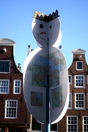 dessin bonhomme de neige sur papier
