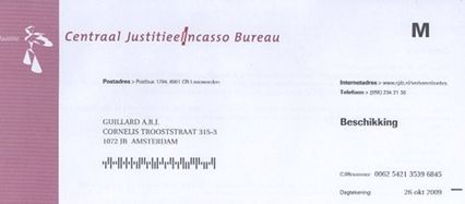 entête de l'amende