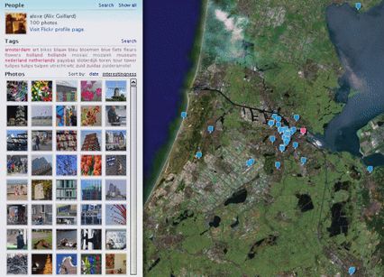 100 photros sur une carte des Pays-Bas