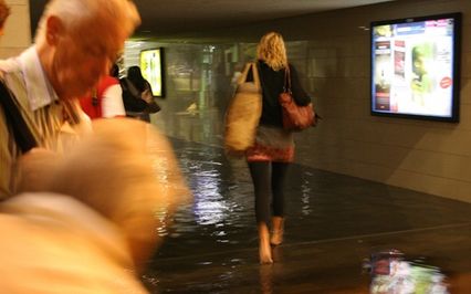 Les égouts dans la gare