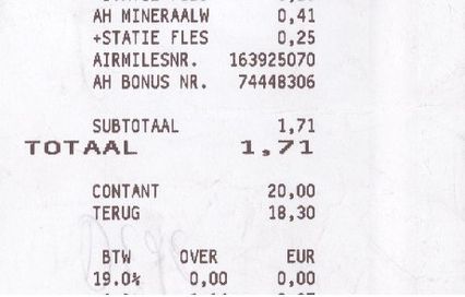 Ticket avec arrondis gagnant