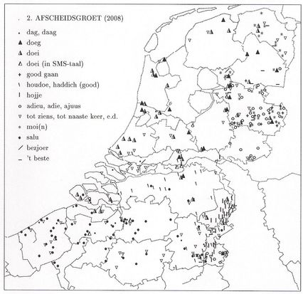 carte de l'étude GROETWOORDEN 2008