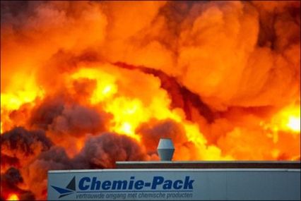 Incendie à Chemie-pack