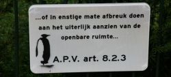 of in enstige mate afbreuk doen aan het uiterlijk ten aanzien van de openbare ruimte