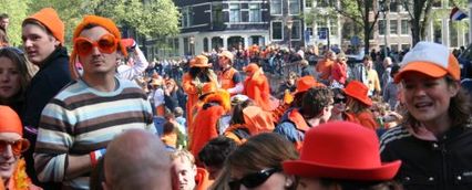 panorama de  fête en orange