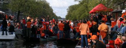 panorama de  fête en orange