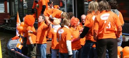 panorama de  fête en orange