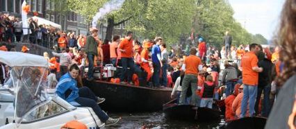 panorama de  fête en orange