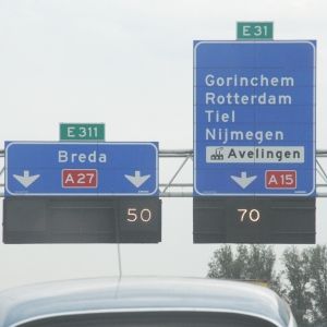 directions et vitesse limite