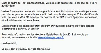 mail avec mot de passe