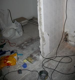 travaux dans la petite chambre