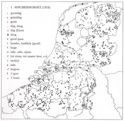 carte de l'étude GROETWOORDEN 1973