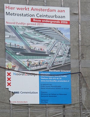 noord zuidlijn ceintuurbaan metrostation