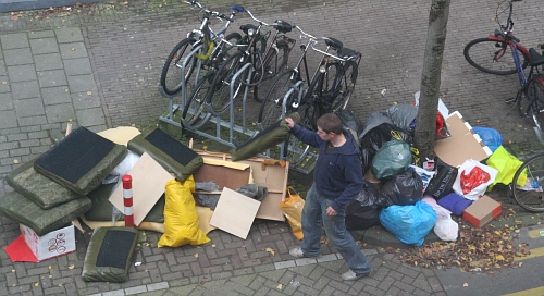 ordures à Amsterdam