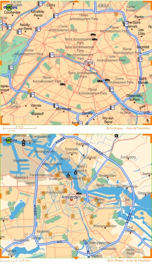 Paris et Amsterdam