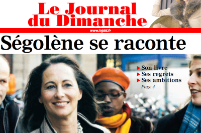 Ségolène Royal en couverture du Journal du Dimanche - 2 décembre 2007