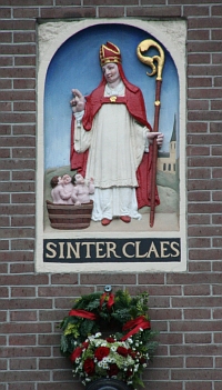 Saint Nicolas - Sinter Claes - plaque sur le Dam