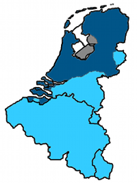 Carte du Benelux catholique et protestant