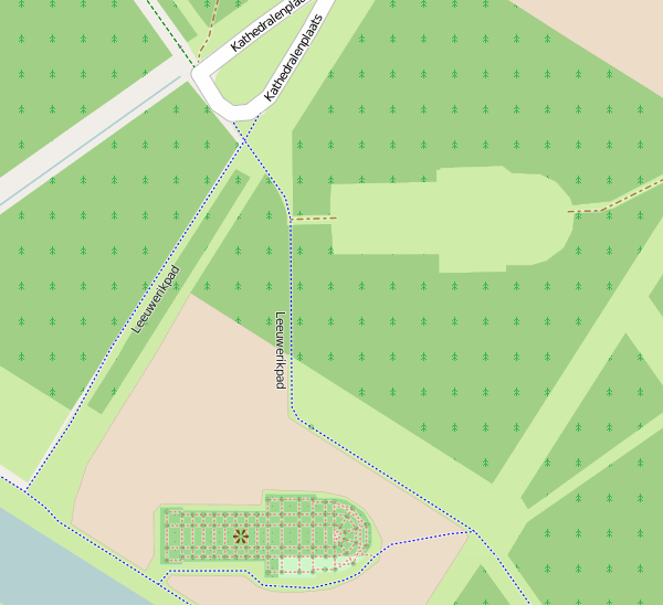 La Cathédrale verte sur Openstreetmap
