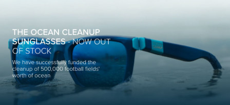 Les lunettes de Ocean Cleanup aujourd'hui en rupture de stock