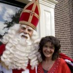 Sinterklaas et sa présentatrice