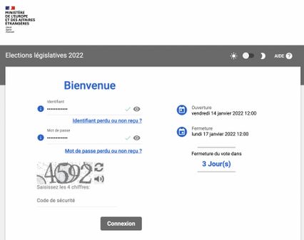 Elections législatives 2022 Bienvenue
